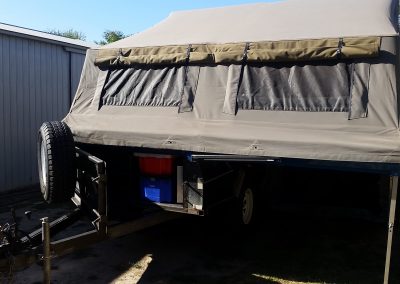 Front access on Safari camper